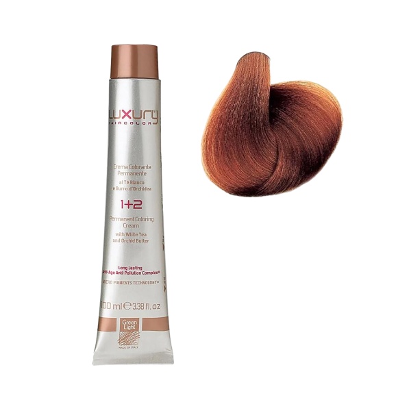 Luxury Hair Pro Краска для волос Hair Color, 7.4 медный блондин Copper Blond, 100 мл купить