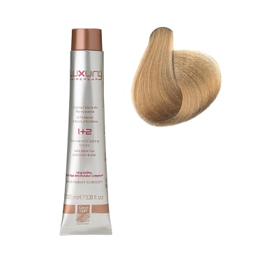 Luxury Hair Pro Краска для волос Hair Color, 8 интенсивный светлый блондин Intense Light Blond, 100 мл купить