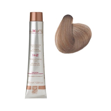 Luxury Hair Pro Краска для волос Hair Color, 8.01 светлый пепельный блондин Ash Light Blond, 100 мл купить