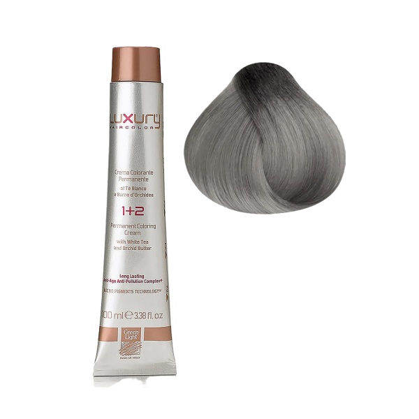 Luxury Hair Pro Краска для волос Hair Color, 8.111 светлый металлический блондин Light Metallic Blonde, 100 мл купить