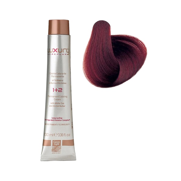 Luxury Hair Pro Краска для волос Hair Color, 8.52 светлый блондин махагон ирис Light Mahogany Irisè Blond, 100 мл купить
