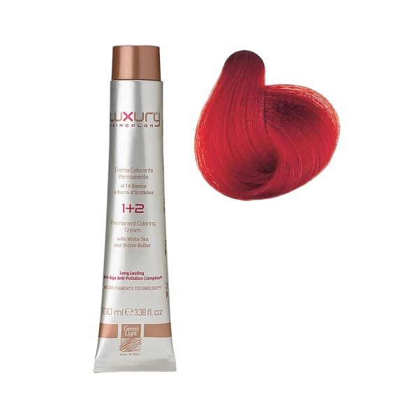 Luxury Hair Pro Краска для волос Hair Color, 8.66 интенсивный светлый красный блондин Intense Red Light Blond, 100 мл купить