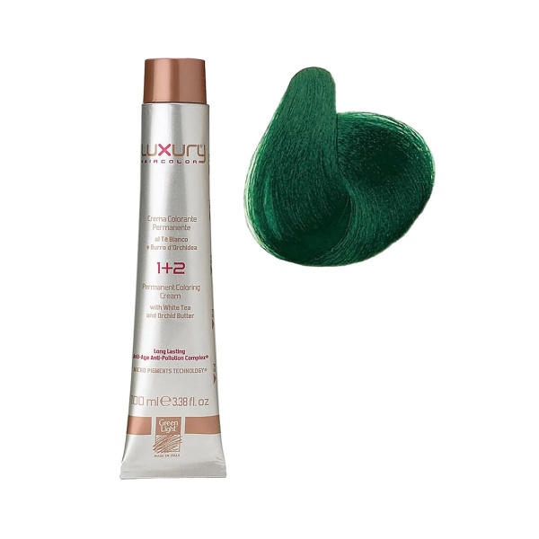 Luxury Hair Pro Краска для волос Hair Color, зеленый Green, 100 мл купить