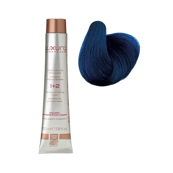 Luxury Hair Pro Краска для волос Hair Color, синий Blue, 100 мл купить