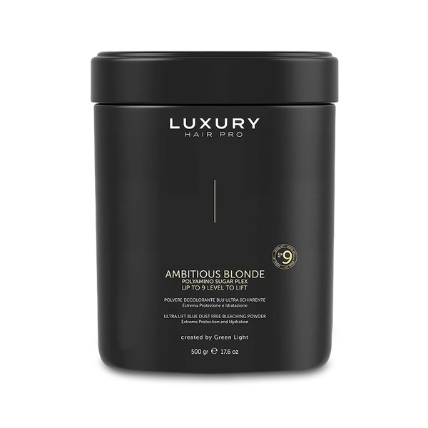 Luxury Hair Pro Ультраосветляющая пудра без пыли Ambitious Blonde, голубая, 500 гр купить