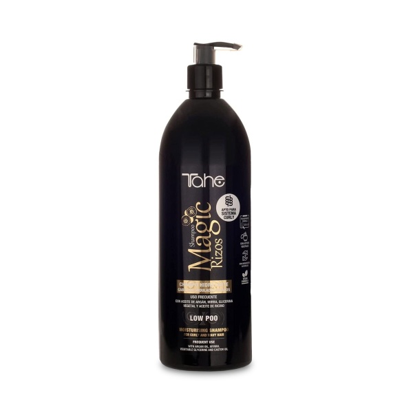 Tahe Professional Увлажняющий шампунь для вьющихся волос Shampoo Magic Rizos Low Poo Moisturising Shampoo For Curly And Wavy Hair, 1000 мл купить