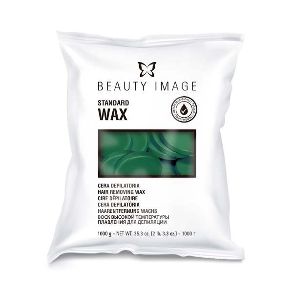 Beauty Image Горячий воск в дисках Standart Wax Стандарт, зеленый №3, 1000 гр купить