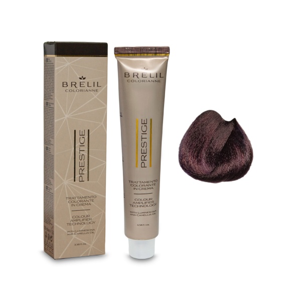Brelil Professional Краска для волос Colorianne Prestige, 5/77 светлый интенсивно-фиолетовый шатен, 100 мл купить
