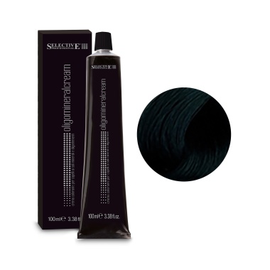 Selective Professional Стойкая перманентная крем-краска для волос Oligomineral Cream, 1.00B чёрно-синий, 100 мл купить