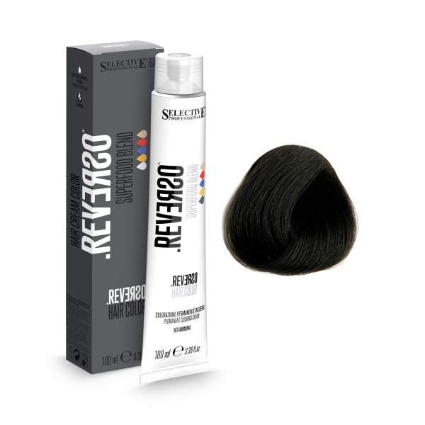 Selective Professional Крем-краска без аммиака Reverso Hair Color, 1.0 черный, 100 мл купить