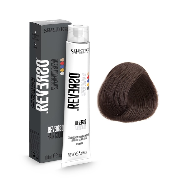 Selective Professional Крем-краска без аммиака Reverso Hair Color, 4.0 каштановый, 100 мл купить