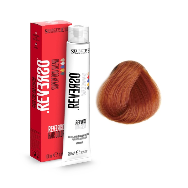 Selective Professional Крем-краска без аммиака Reverso Hair Color, 7.44 блондин медный интенсивный, 100 мл купить