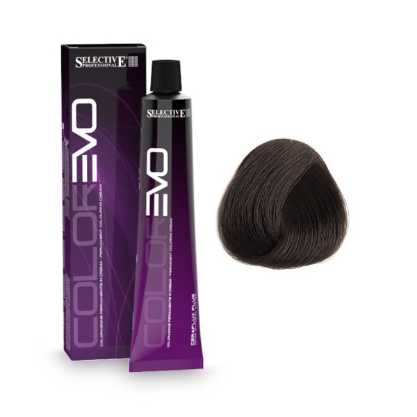Selective Professional Перманентная окислительная крем-краска для волос ColorEvo, 4.0 Каштановый, 100 мл купить