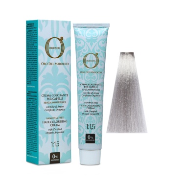 Barex Безаммиачная перманентная крем-краска Oro del Marocco Hair Colouring Cream, блеск серебряный, 100 мл купить