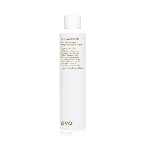 Evo Лак подвижной фиксации [Мисс Покорность] Miss Malleable Flexible Hairspray, 300 мл купить