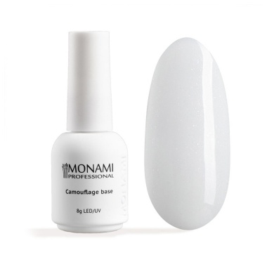 Monami Камуфлирующее базовое покрытие для гель-лака Rubber Base, Milk Shine, 8 гр купить