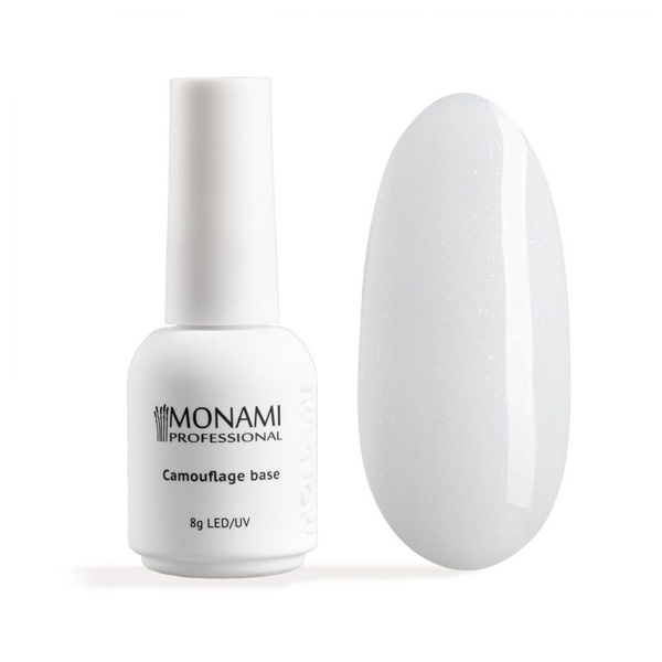 Monami Камуфлирующее базовое покрытие для гель-лака Rubber Base, Milk Shine, 8 гр купить
