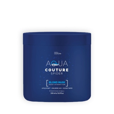 BB one Холодный ботокс для увлажнения светлых волос Aqua Couture Mask Spider Deep Hydration Blond, 500 мл купить