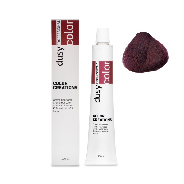 Dusy Professional Крем-краска для волос Color Creations Intensive Reds, 55.65 светло-коричневый интенсивно-фиолетовый махагон, 100 мл купить