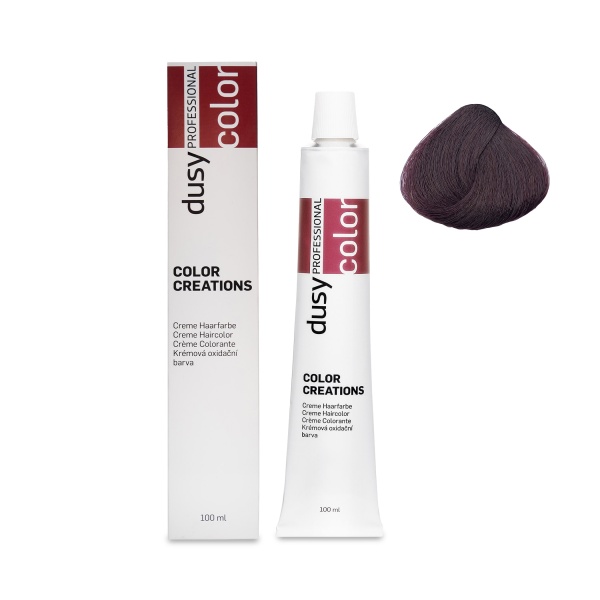 Dusy Professional Крем-краска для волос Color Creations, 4.76 средне-фиолетовый красно-коричневый, 100 мл купить
