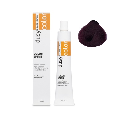 Dusy Professional Тонирующая крем-краска для волос Color Spirit, 55.65 светло-коричневый интенсивный красный махагон, 100 мл купить