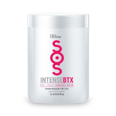 BB one Экспресс маска для сильноповрежденных волос Sos Intense Btx, 1000 мл купить