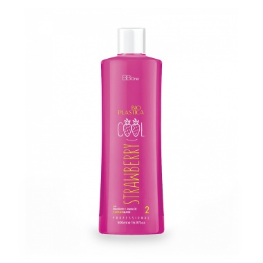 BB one Маска с кератином для выпрямления вьющихся волос Bioplastica Cool Strawberry Thermo Mask шаг2, 500 мл купить