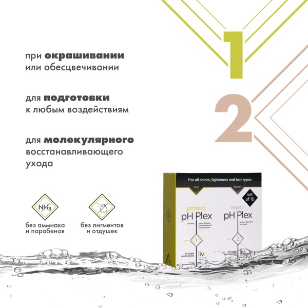 pH Plex 1 & 2 Набор стилиста Travelling Stylist Kit, 10 шт х 7 мл, 10 шт х 15 мл купить