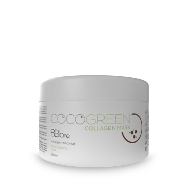 BB one Коллагеновая маска для волос, продление эффекта выпрямления CoCo Green Collagen Mask, 500 мл купить