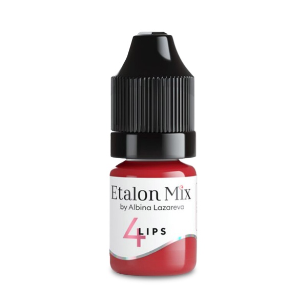 Etalon Mix Пигмент для перманентного макияжа губ, №4 Красный бархат, 5 мл купить