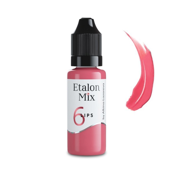 Etalon Mix Пигмент для перманентного макияжа губ, №6 Пыльная роза, 15 мл купить