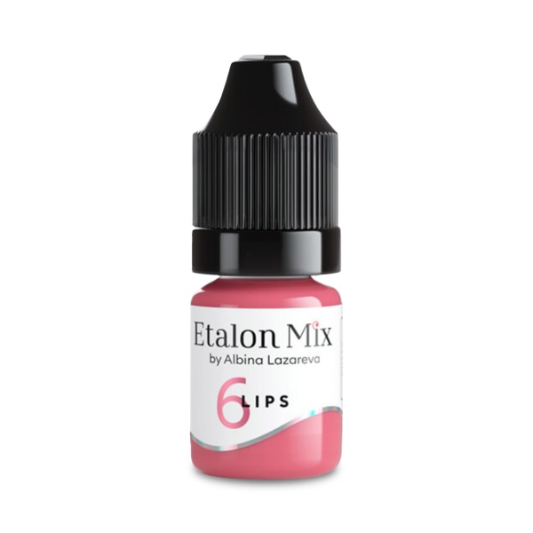 Etalon Mix Пигмент для перманентного макияжа губ, №6 Пыльная роза, 5 мл купить