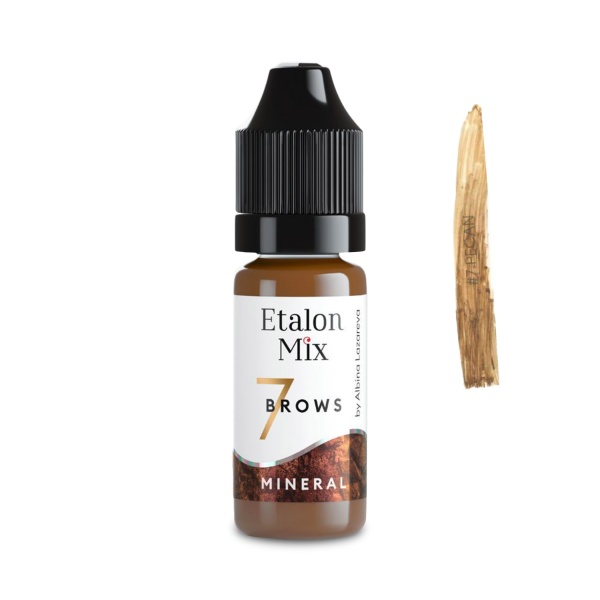 Etalon Mix Пигмент для перманентного макияжа бровей, №07 Pecan Mineral, 10 мл купить