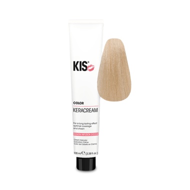 Kis Кератиновый краситель KeraCream Color, 10FP/1002 жемчужный русый, 100 мл купить