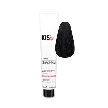 Kis Кератиновый краситель KeraCream Color, 1N/10 черный, 100 мл купить