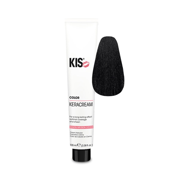 Kis Кератиновый краситель KeraCream Color, 1N/10 черный, 100 мл купить