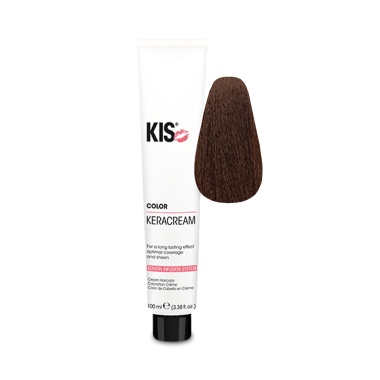 Kis Кератиновый краситель KeraCream Color, 5G/53 золотистый каштановый, 100 мл купить