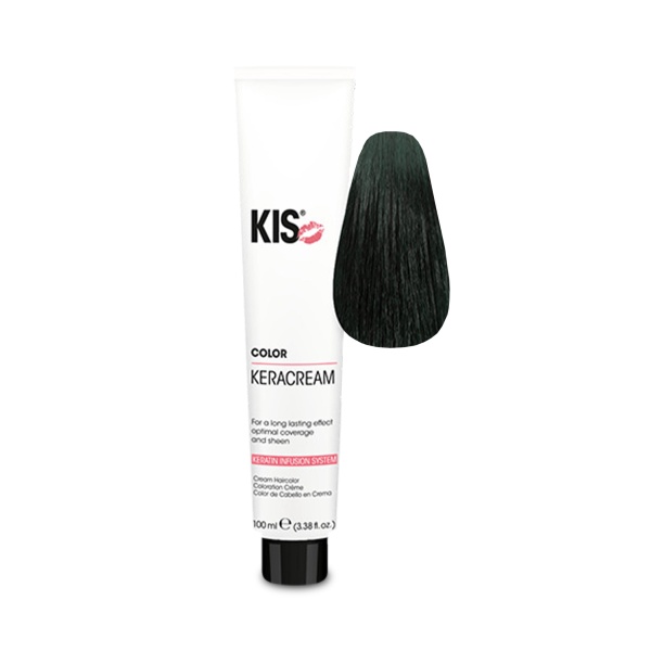 Kis Кератиновый краситель KeraCream Color, зеленый Groen, 100 мл купить