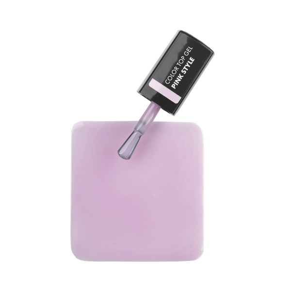 E.Mi Топ для ногтей Color Top Gel, Pink Style, 9 мл купить