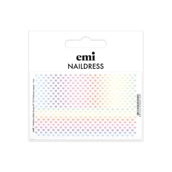 E.Mi Cлайдер для создания дизайна Naildress Slider Design, №125 Любящие сердца купить