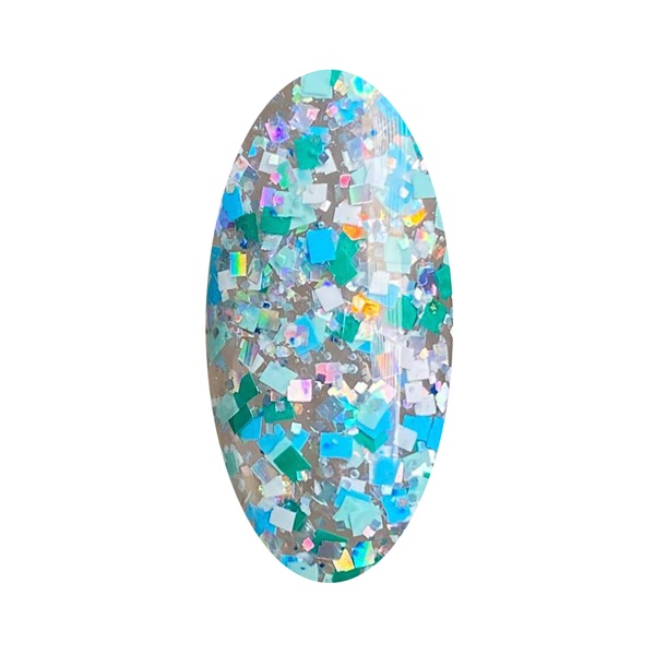 Solalove Гель-лак с квадратными блестками Mosaic, 02, 10 мл купить