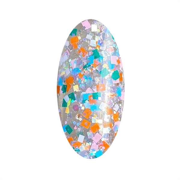 Solalove Гель-лак с квадратными блестками Mosaic, 07, 10 мл купить
