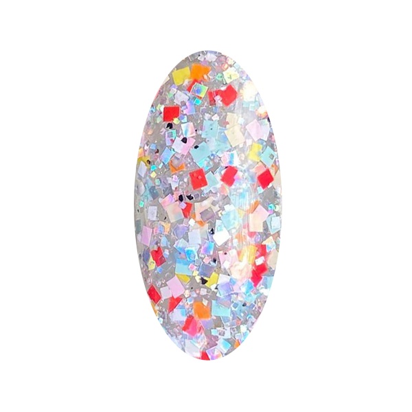 Solalove Гель-лак с квадратными блестками Mosaic, 08, 10 мл купить