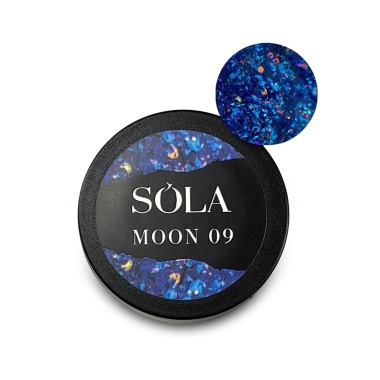 Solalove Гель с блестками Moon, 09, 5 мл купить