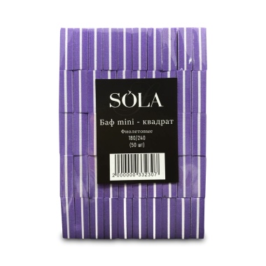 Solalove Баф Mini, фиолетовый, 180/240 грит, 50 шт купить