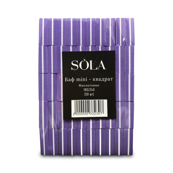 Solalove Баф Mini, фиолетовый, 180/240 грит, 50 шт купить