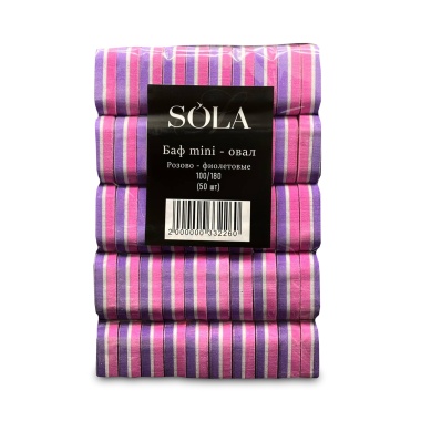 Solalove Баф-овал Mini, 100/180 грит, 50 шт купить