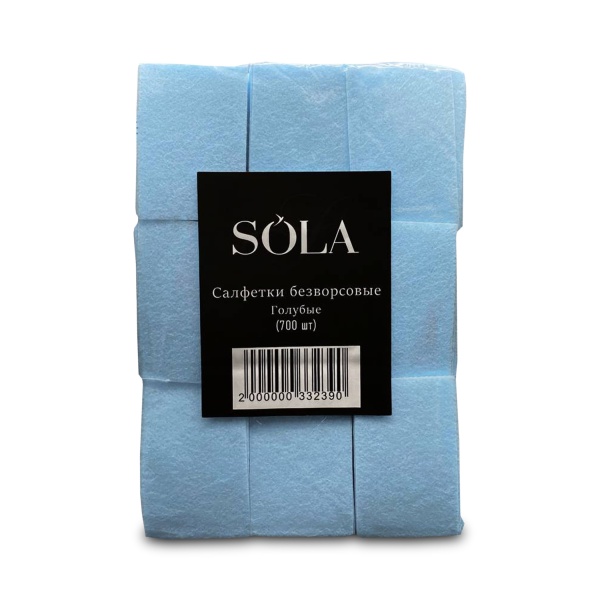 Solalove Салфетки безворсовые, голубые, 700 шт купить