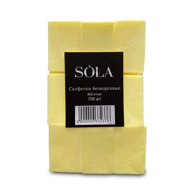 Solalove Салфетки безворсовые, желтые, 700 шт купить