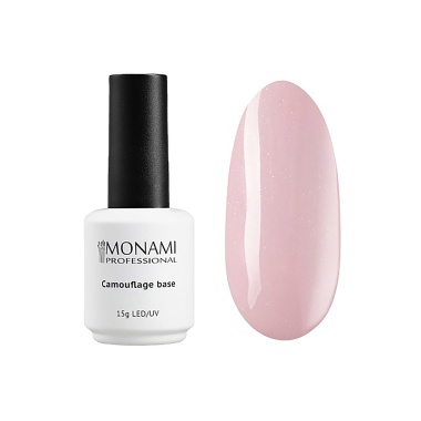 Monami Камуфлирующая каучуковая база для гель-лака Rubber Base, Rose Shine, 15 мл купить